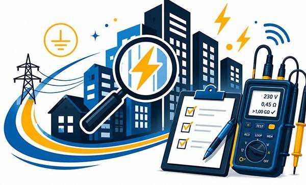 Pomiary elektryczne wykonywane na terenie Młynary